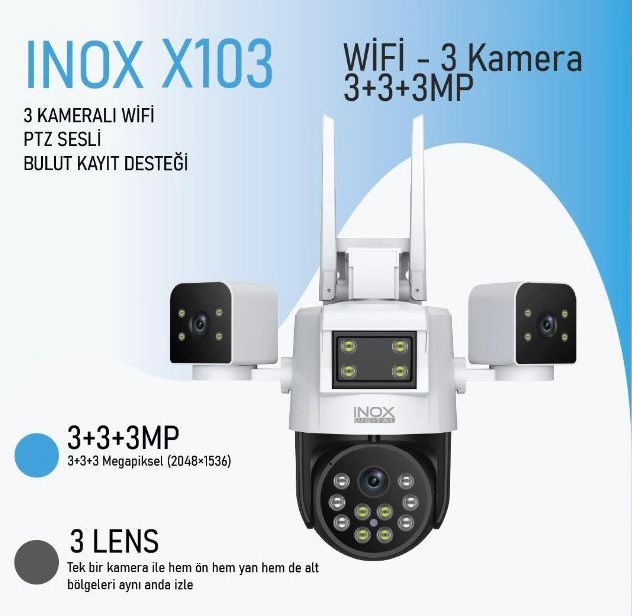INOX X103 3MP  3LENS PTZ